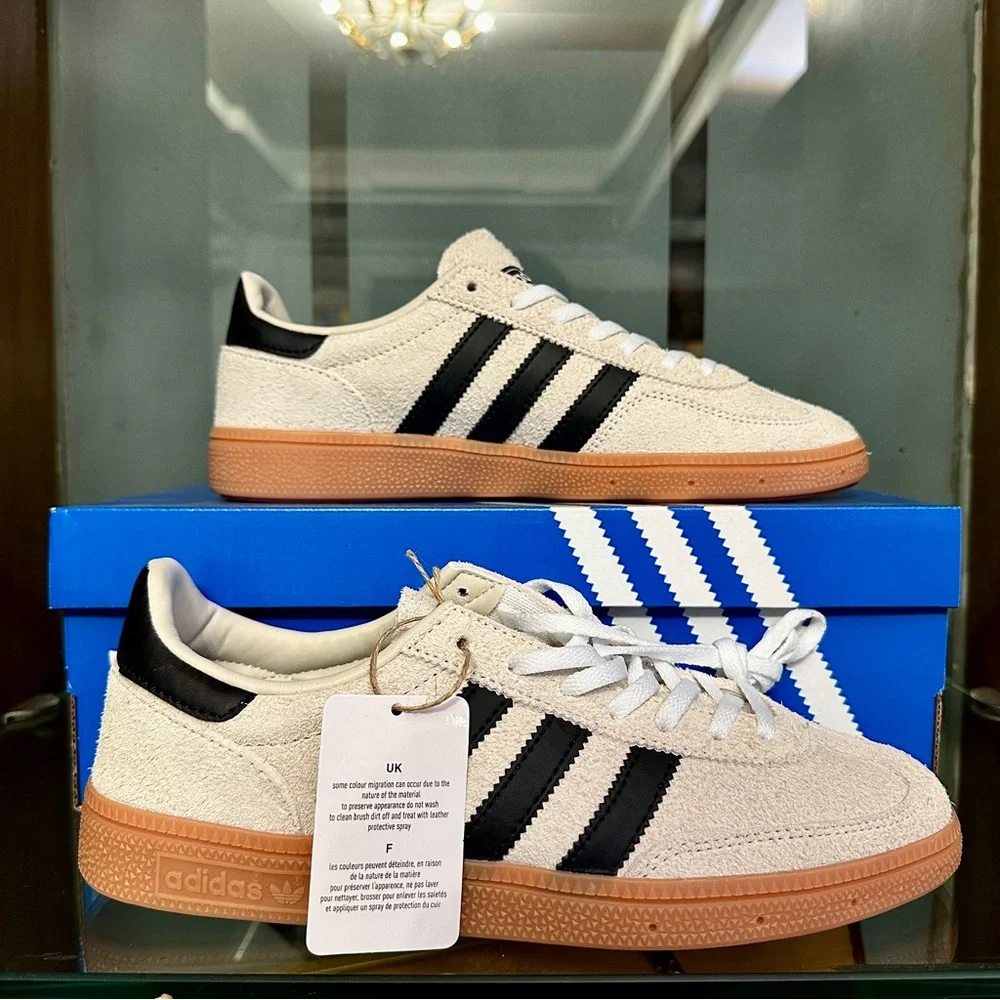 adidas Spezial Sneakers in Off-White, Black & Gum - Picture 2 of 4